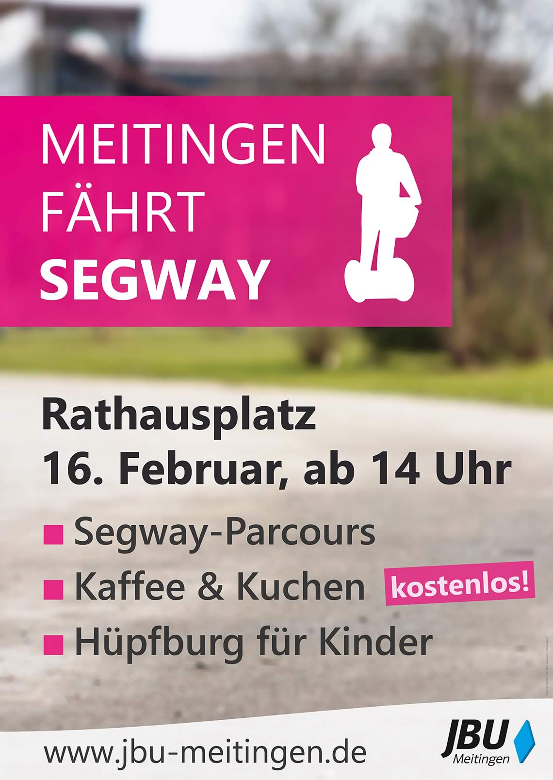 Plakat für Meitingen fährt Segway